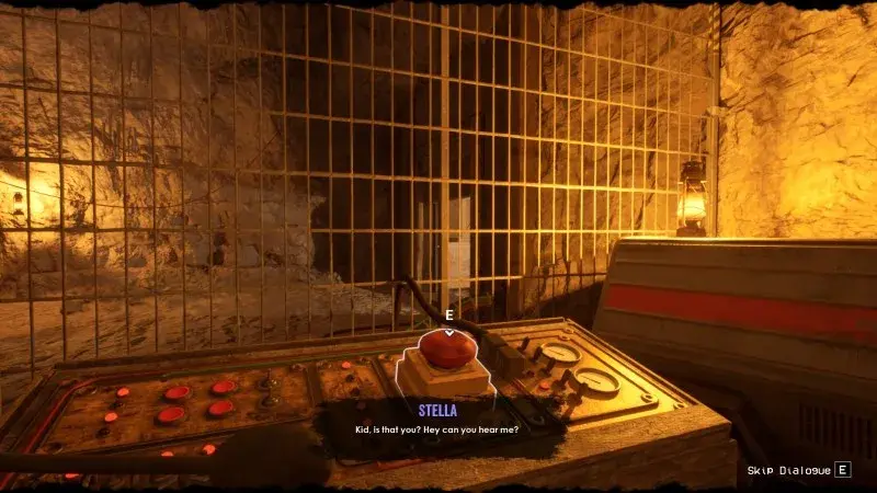 A cavern control console during a Stella conversation identified in the subtitles.